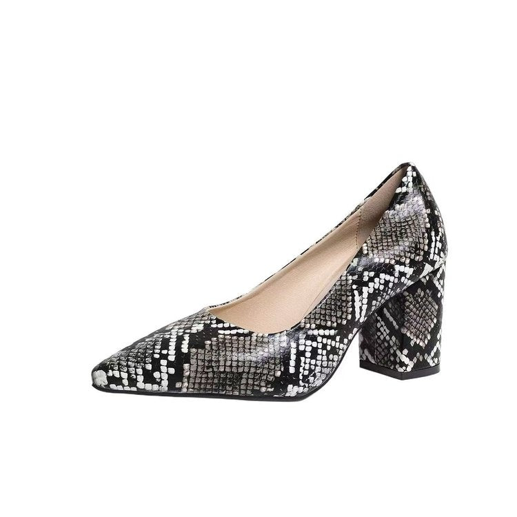Snake Printed Heels