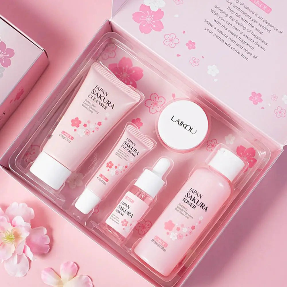 Skin care sets with Cleanser, Serum, Eye cream & Facial cream sunscreen