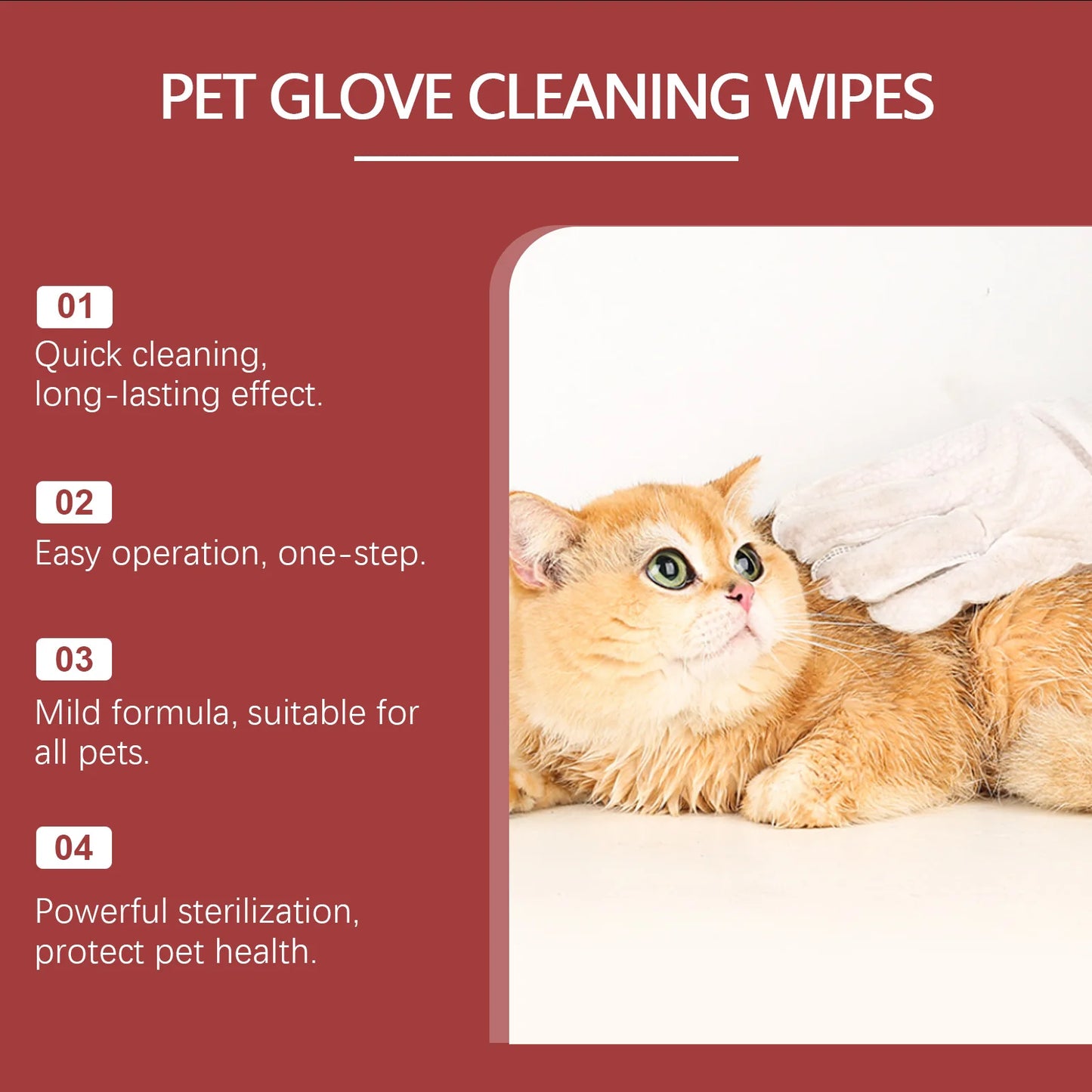 Pet Gloves Cleaning Wipes