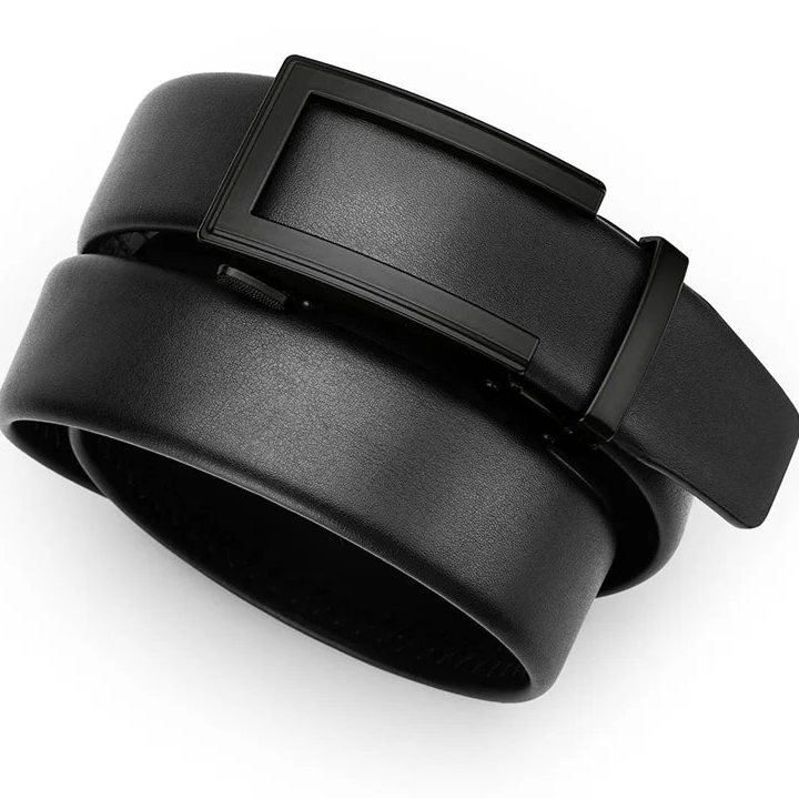 MagnoLeather Ratchet Belt – Genuine Leather, Automatic Buckle