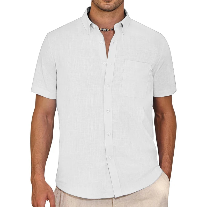 Men's Short Sleeve Cotton Shirts