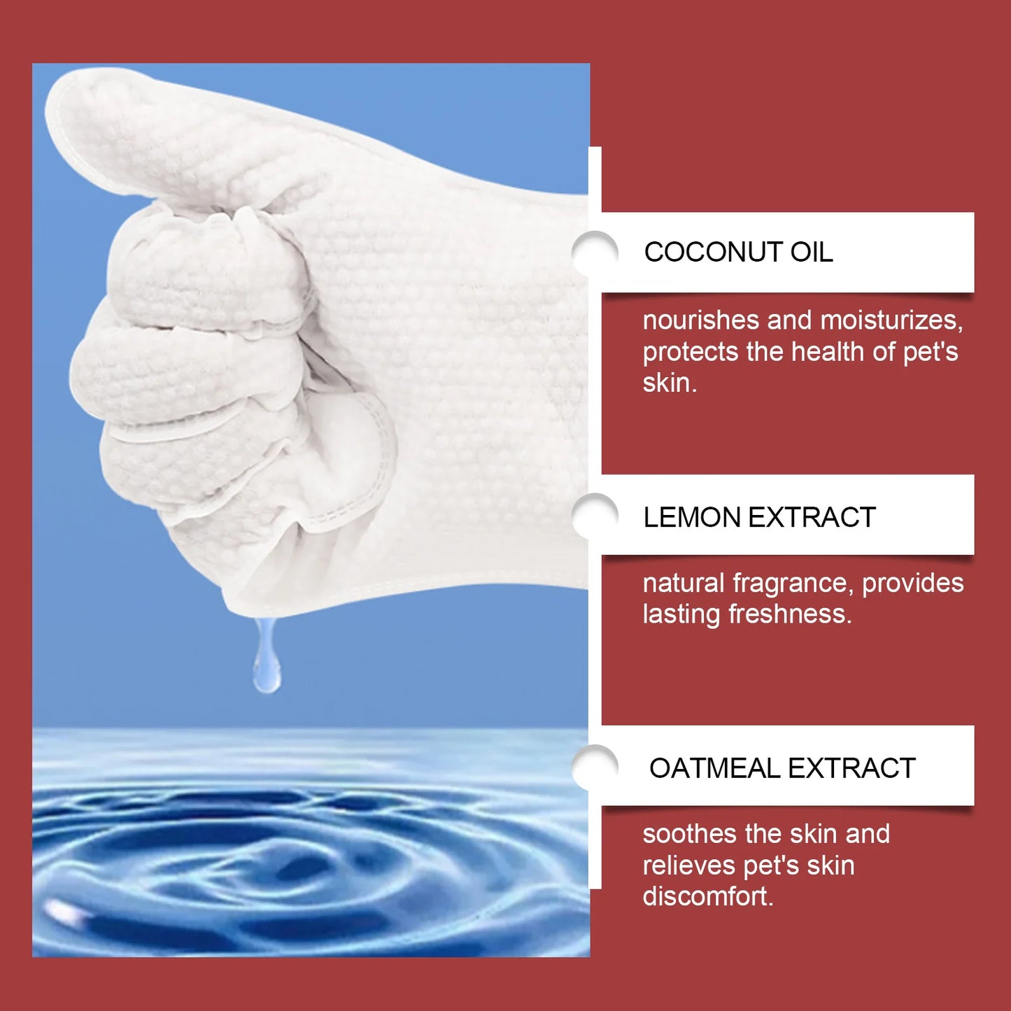 Pet Gloves Cleaning Wipes
