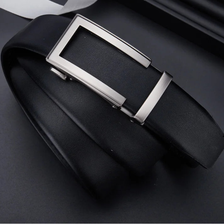 MagnoLeather Ratchet Belt – Genuine Leather, Automatic Buckle