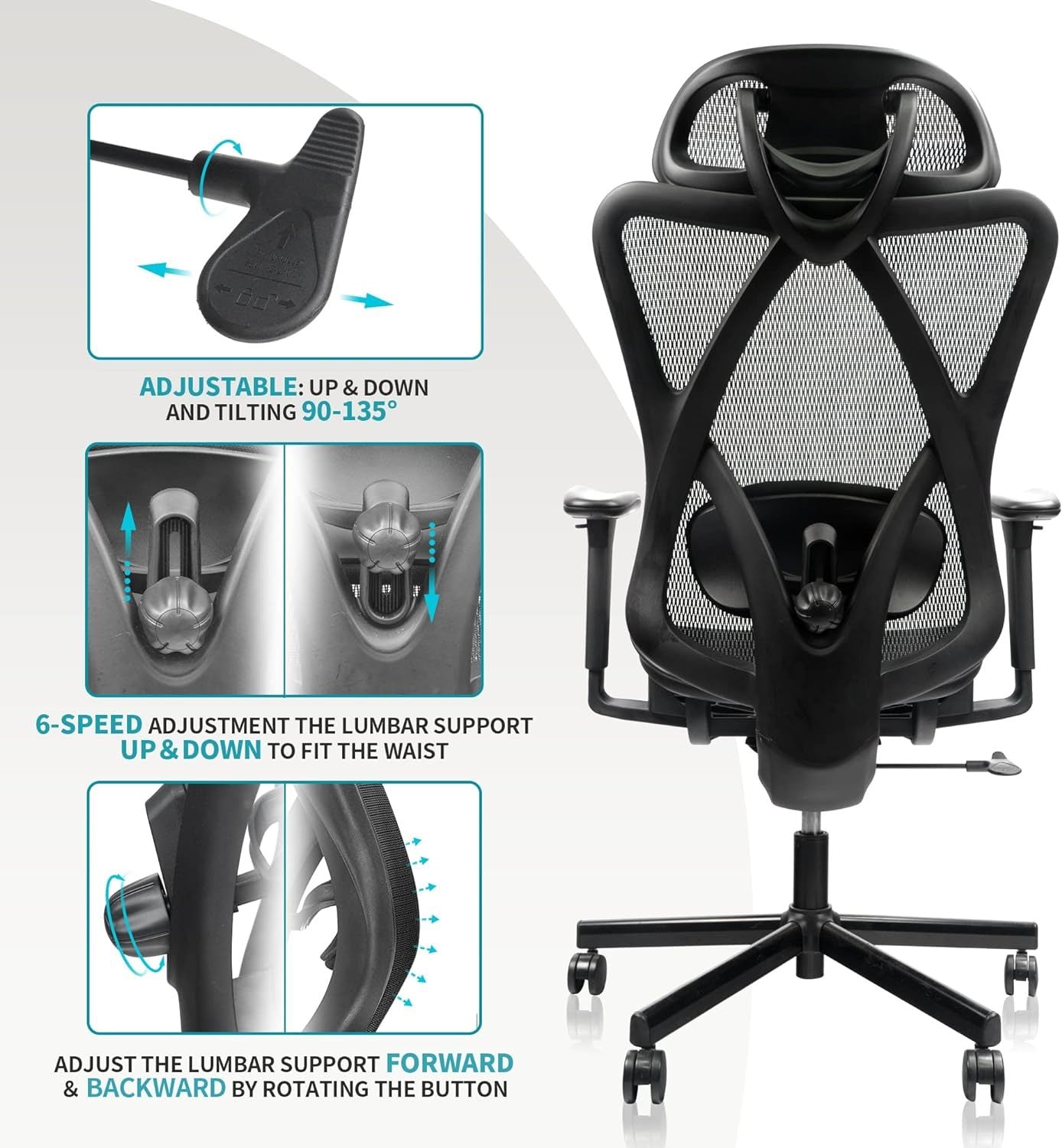 Ergonomic Office Chairs with Lumbar Support