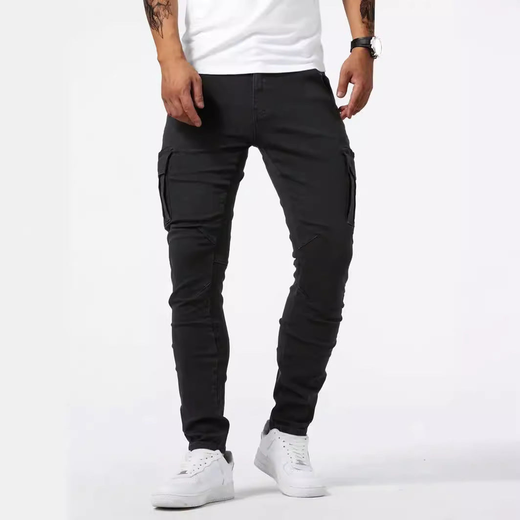 Man's Stylish Cargo Stretch Pants
