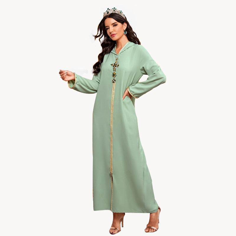 Beaded Eastern Robe Dress