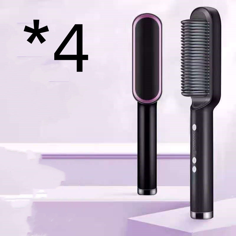 New 2 In 1 Hair Straightener Hot & Electric Hair Brush