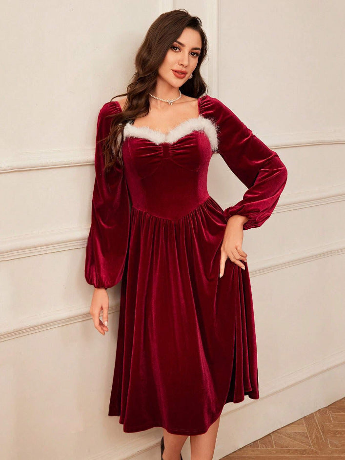 Women's Vintage Christmas Party Dress