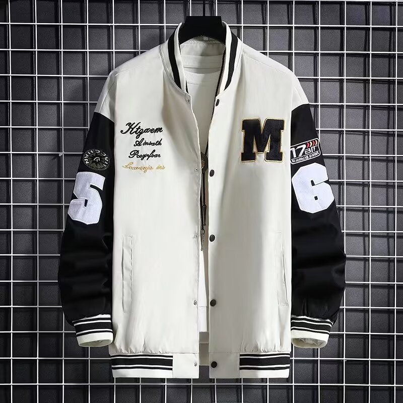 Men's Baseball Jacket with Letter Number