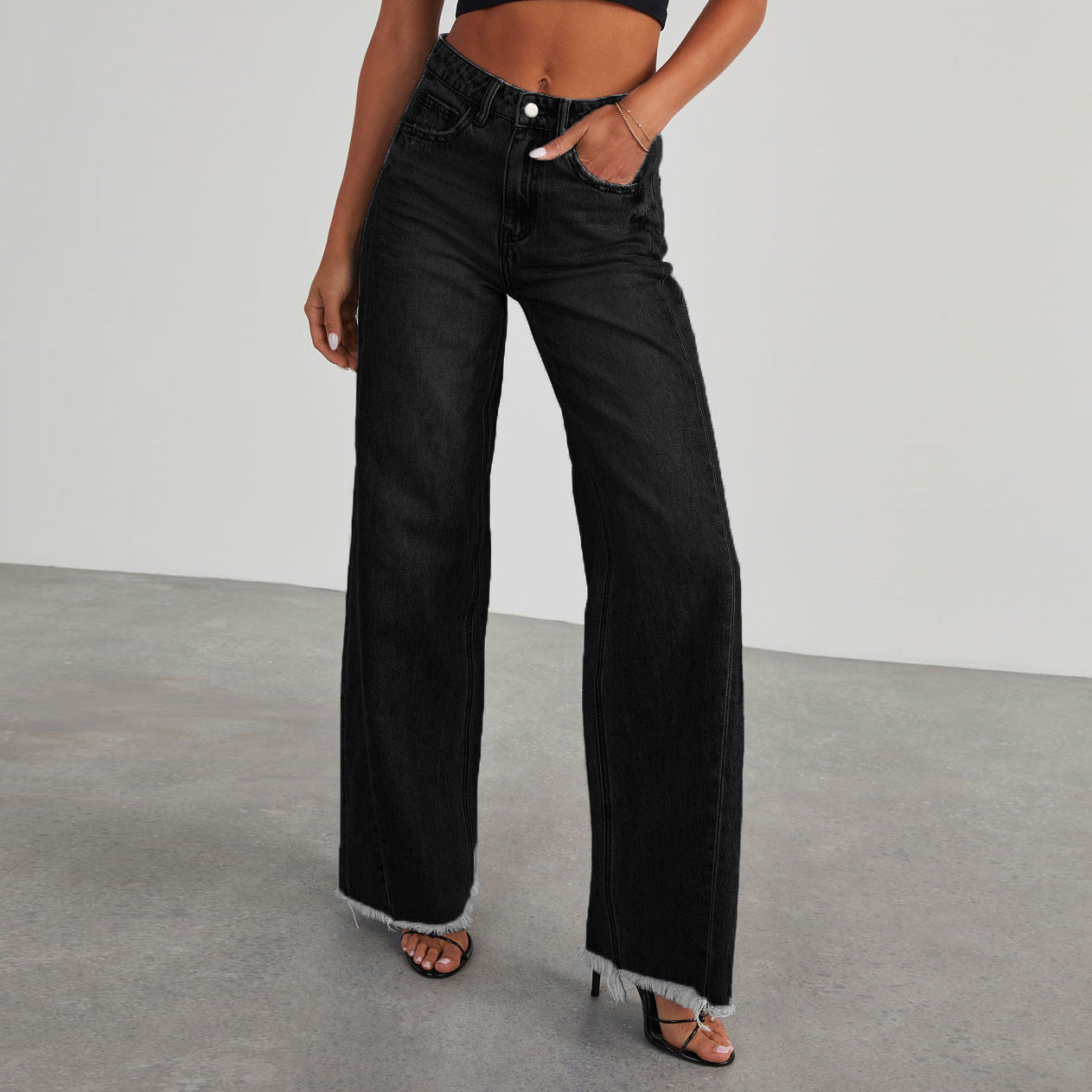 Jeans Straight Wide-leg