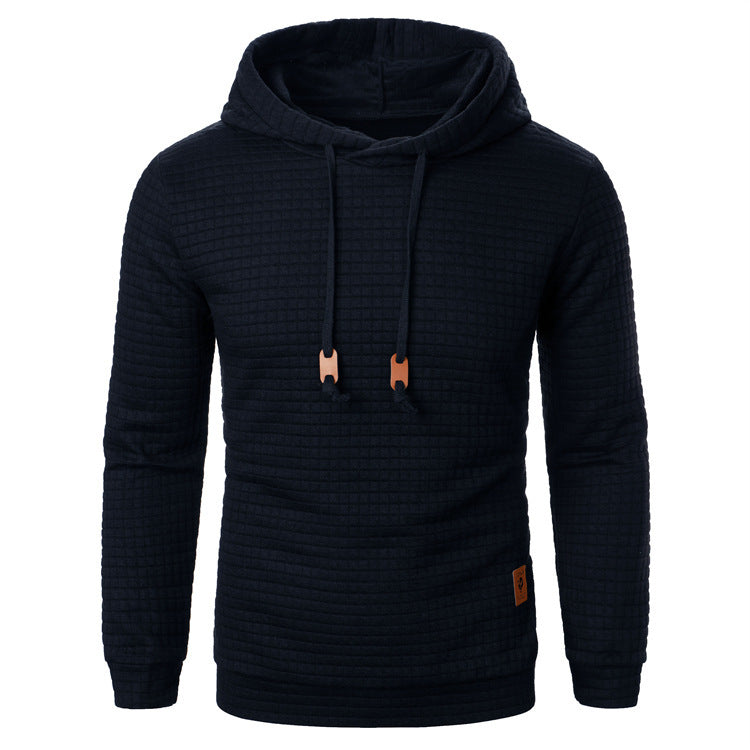 Men's Jacquard Hooded Sweater