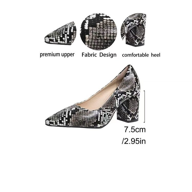 Snake Printed Heels