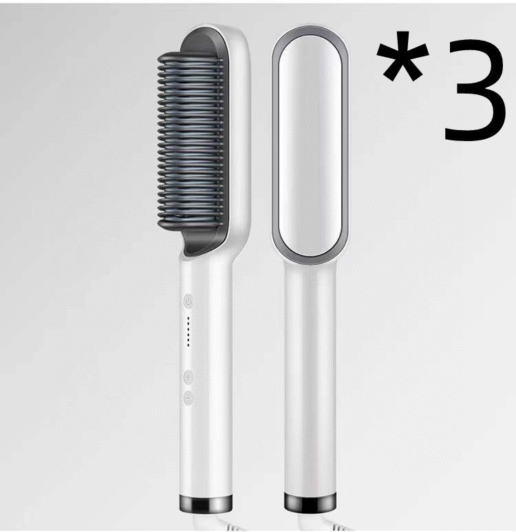 New 2 In 1 Hair Straightener Hot & Electric Hair Brush