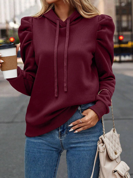 Slim Fit Long Sleeve Sweatshirt Hoodie for Women