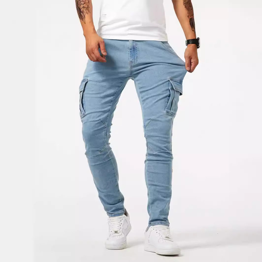 Man's Stylish Cargo Stretch Pants