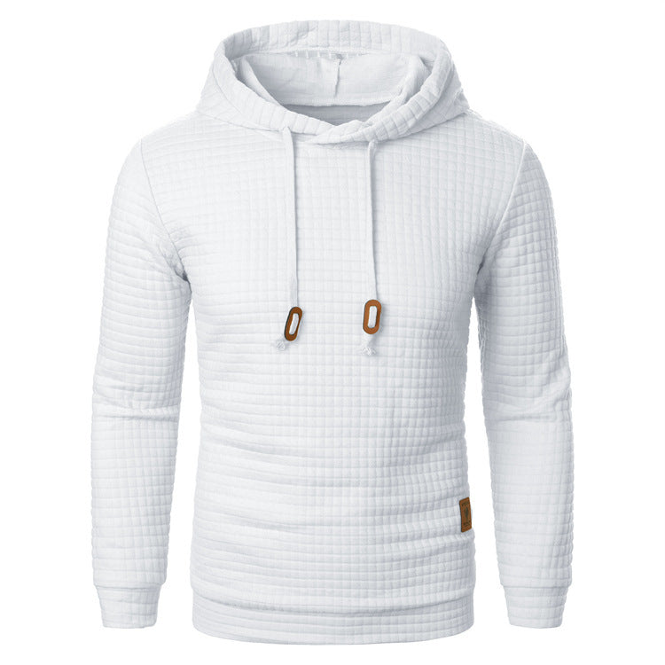 Men's Jacquard Hooded Sweater