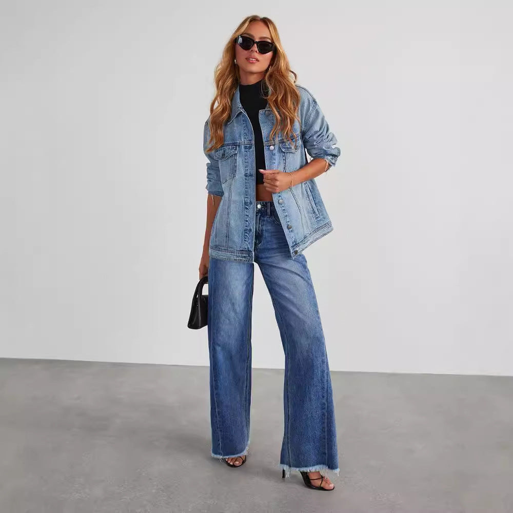 Jeans Straight Wide-leg