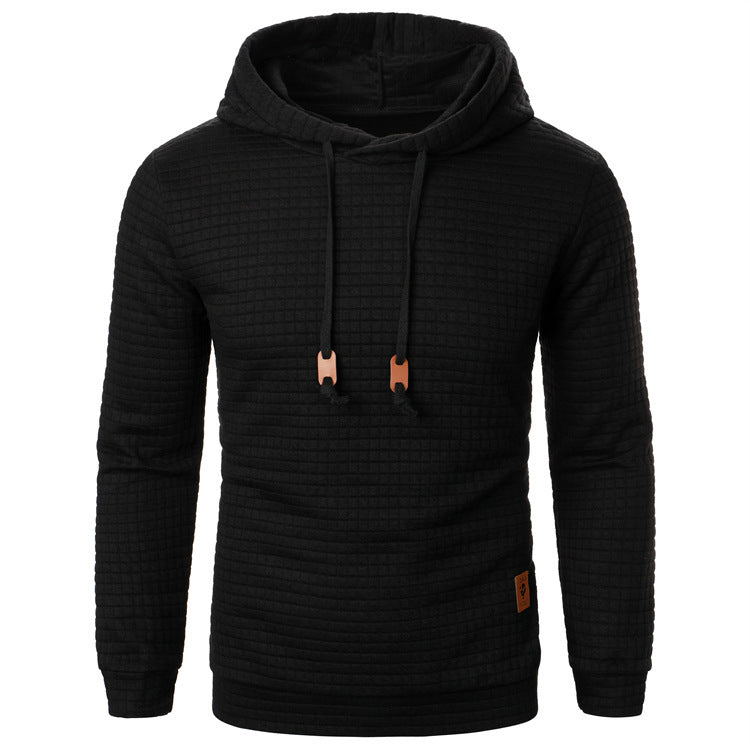 Men's Jacquard Hooded Sweater