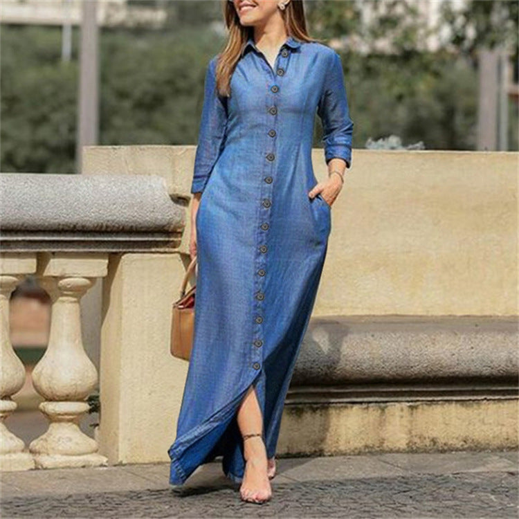 Denim Maxi Dress