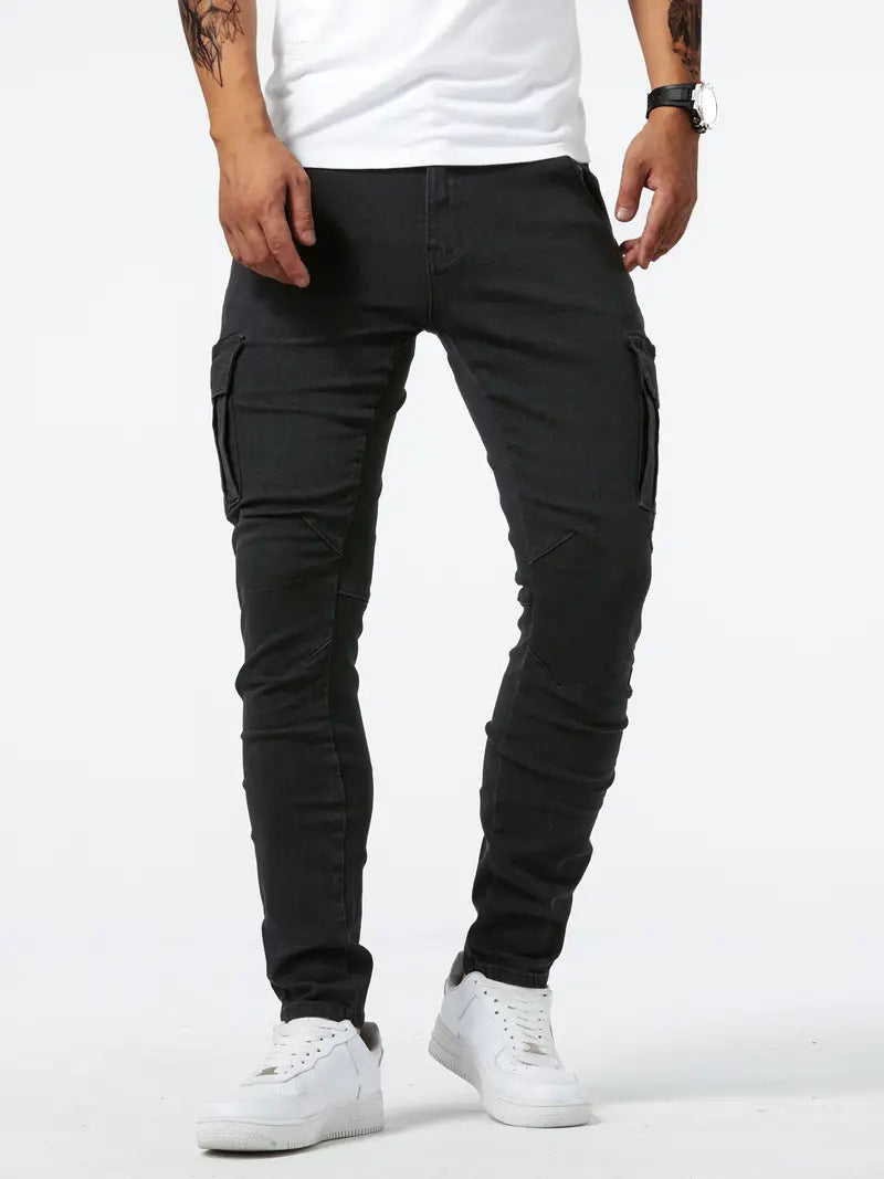 Man's Stylish Cargo Stretch Pants