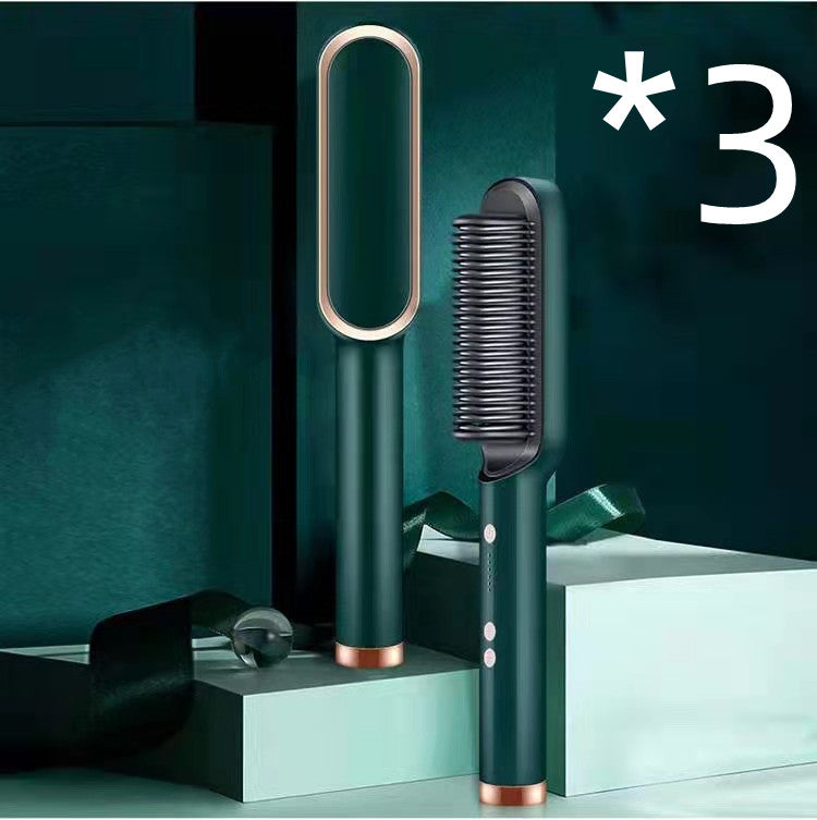 New 2 In 1 Hair Straightener Hot & Electric Hair Brush