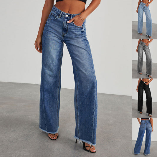 Jeans Straight Wide-leg