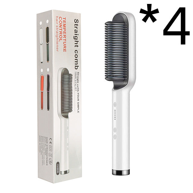 New 2 In 1 Hair Straightener Hot & Electric Hair Brush