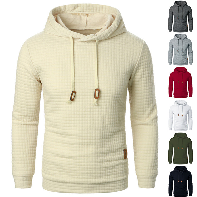 Men's Jacquard Hooded Sweater