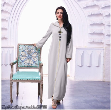 Beaded Eastern Robe Dress