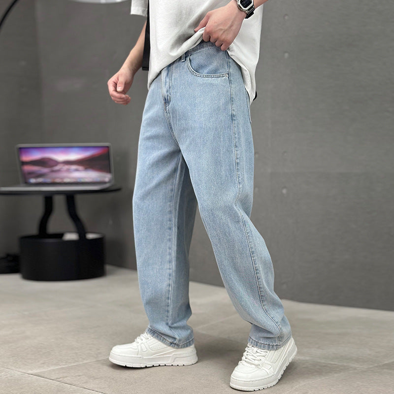 Versatile Jeans Men's Wide-leg Straight