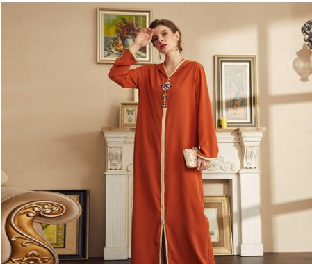 Beaded Eastern Robe Dress