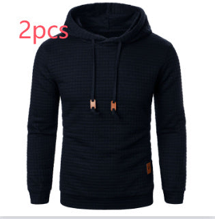 Men's Jacquard Hooded Sweater