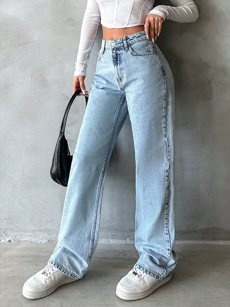 Stylish Straight Jeans Women