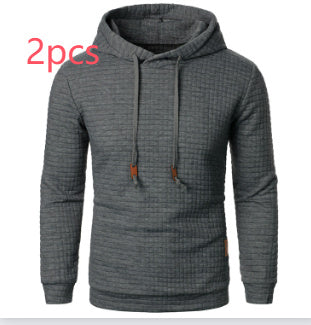 Men's Jacquard Hooded Sweater