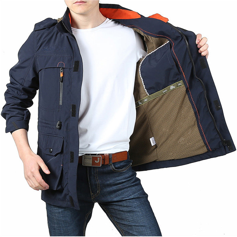 mens-plus-size-hooded-jacket - Front view