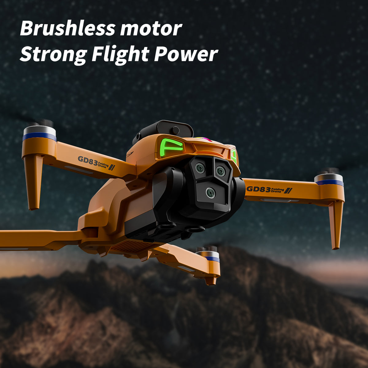 GD83 Foldable RC Drone flying demonstration