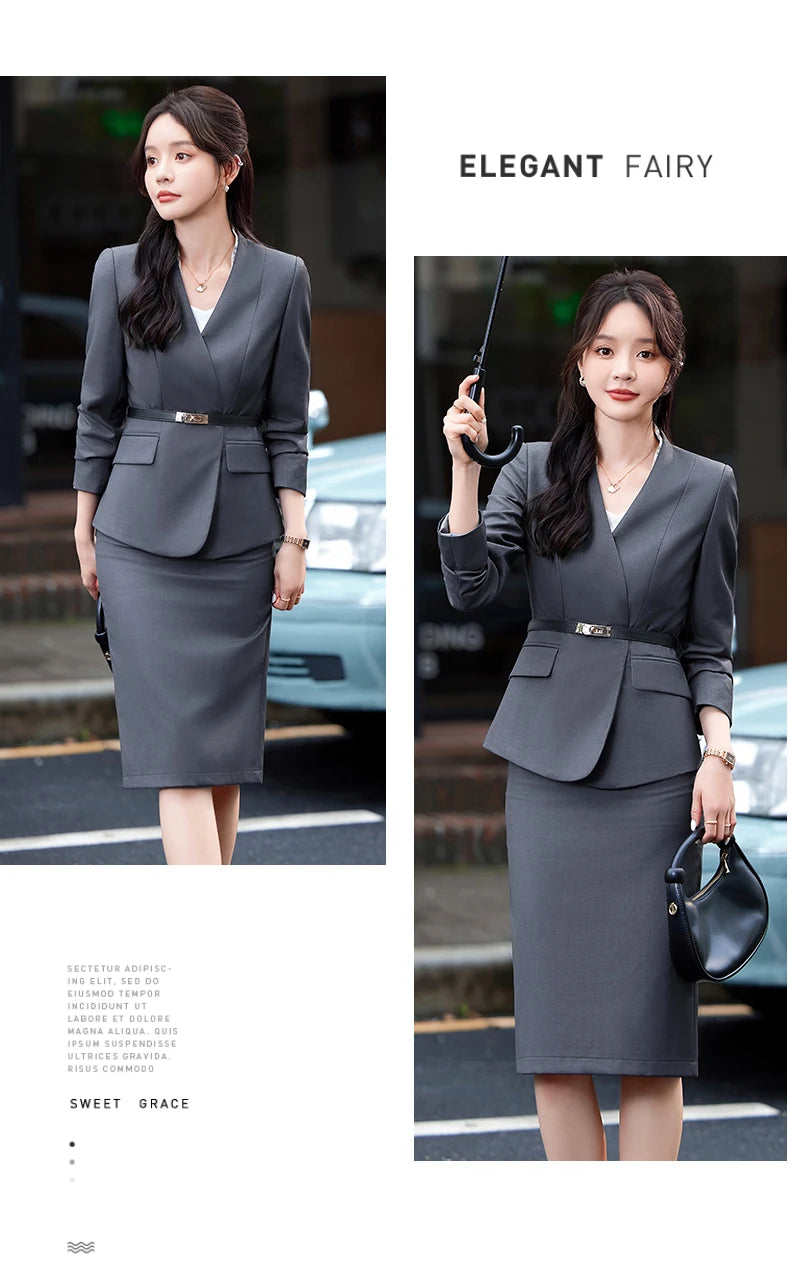 Skirt Suits Blazer Sets