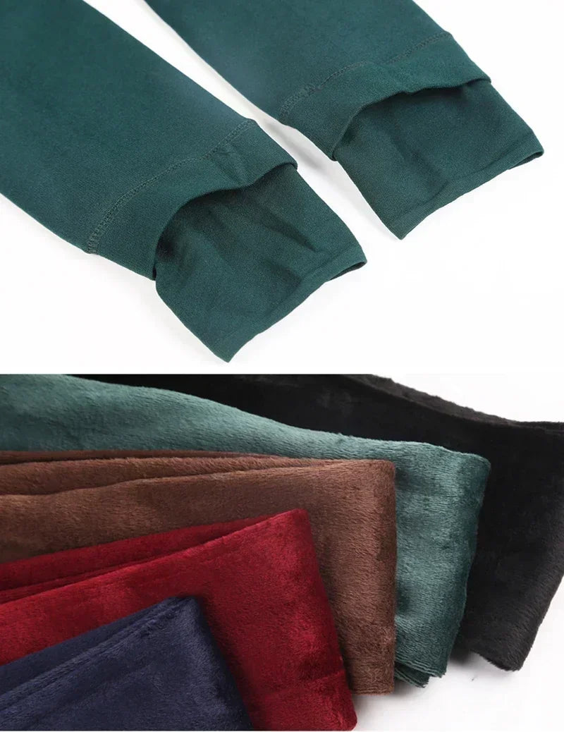 Fleece Lined Tights Women Thermal Pantyhose for Women Winter Panty Polar Skin Black Effect Stockings Women's Thermal Sock