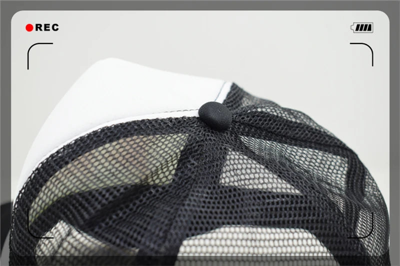 CLIMATE WTF Funny Trucker Caps Men Funny WTF Baseball Caps Foodie Snacks Cate Fans Cap Hip Hop Summer Mesh Caps for Men Women