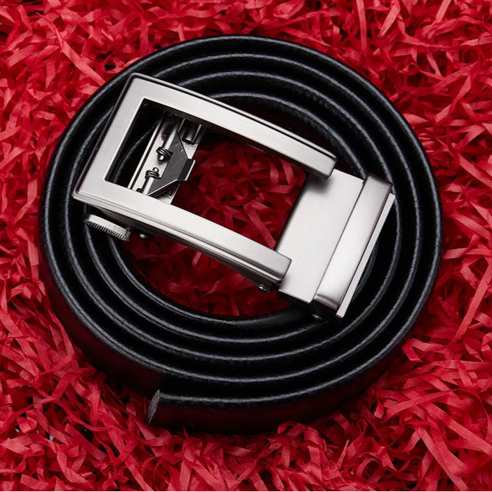MagnoLeather Ratchet Belt – Genuine Leather, Automatic Buckle