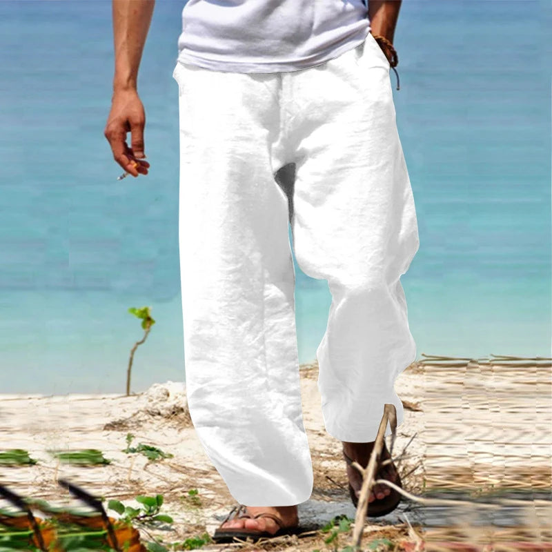 Men's Cotton Linen Long Pant
