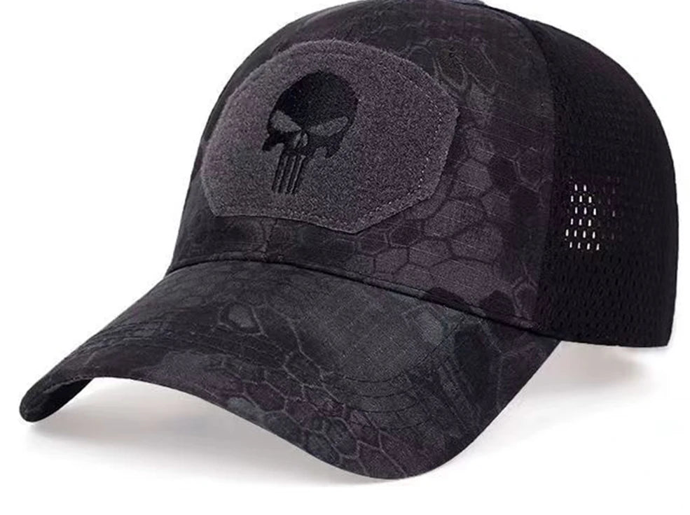 2024 Men's and Women's Universal Baseball Hat Breathable Sun Protection Camo Hat Outdoor Mountaineering Sunshade Hat Adult Hat