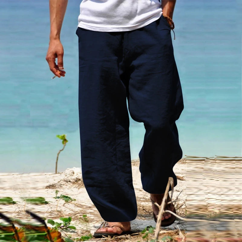 Men's Cotton Linen Long Pant