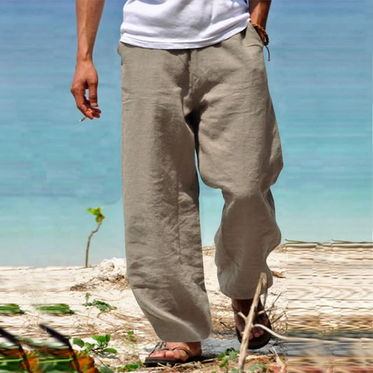Men's Cotton Linen Long Pant