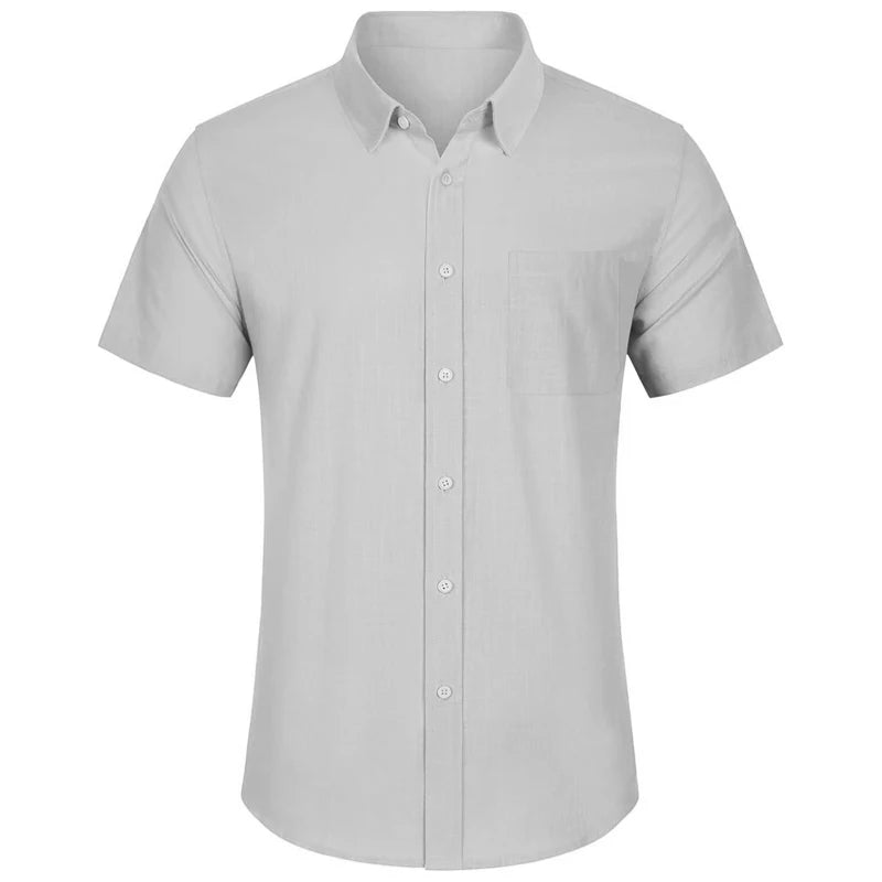 Men's Short Sleeve Cotton Shirts