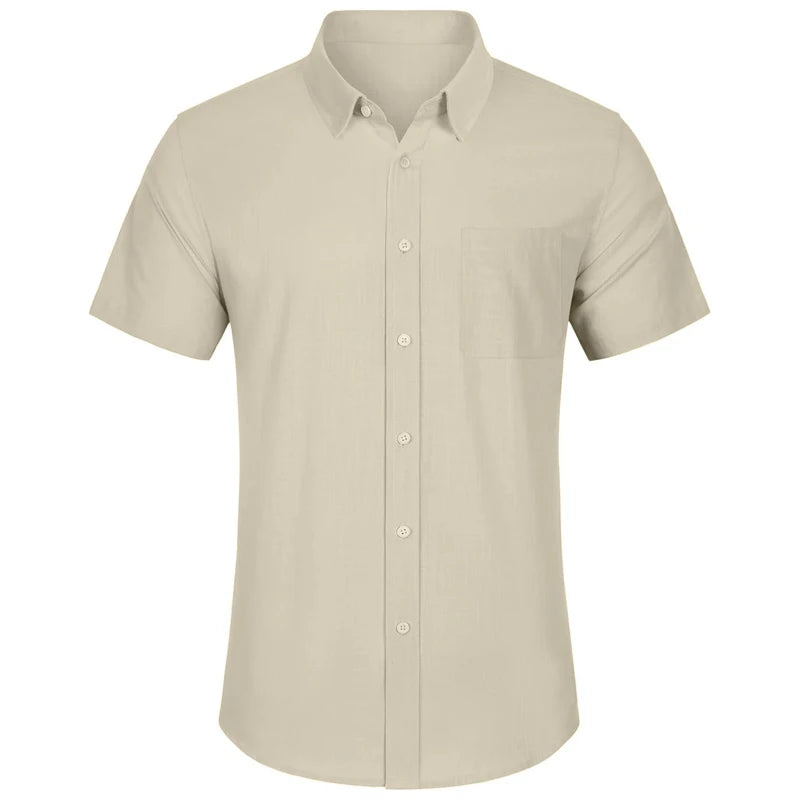 Men's Short Sleeve Cotton Shirts