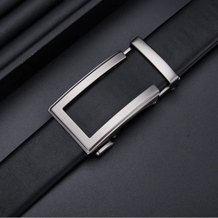 MagnoLeather Ratchet Belt – Genuine Leather, Automatic Buckle