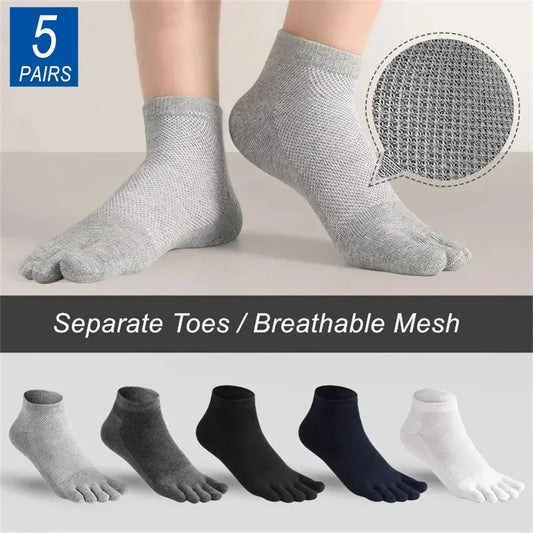 5 Pairs - Five Fingers Socks Men