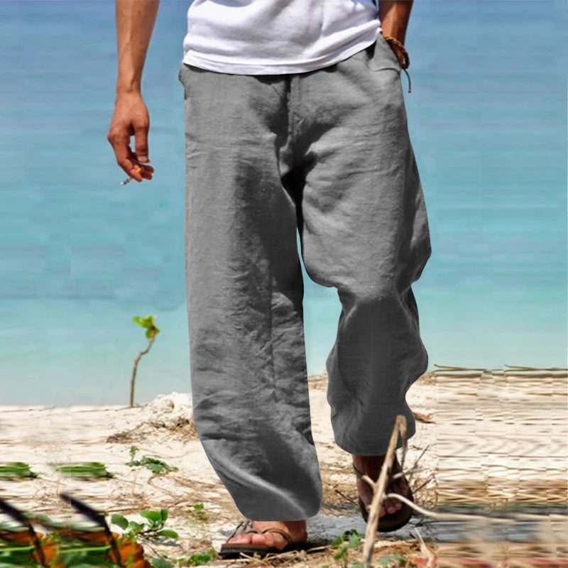 Men's Cotton Linen Long Pant