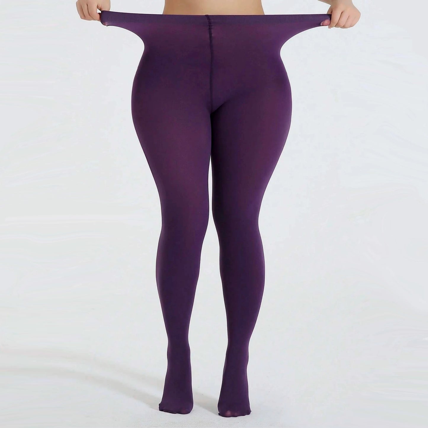 1 Piece Women'S Glossy Socks Sexy Sexy Pantyhose Transparent Glossy Open Pantyhose